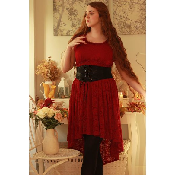 Corset Belt For Women Elastic Wide Waist Belt For Goth Punk Black And Coffee M😒 - Picture 7 of 7